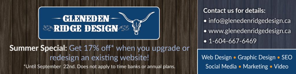 Gleneden Ridge Web Design late summer special offer