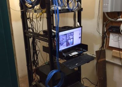 Unique network cabinet setups